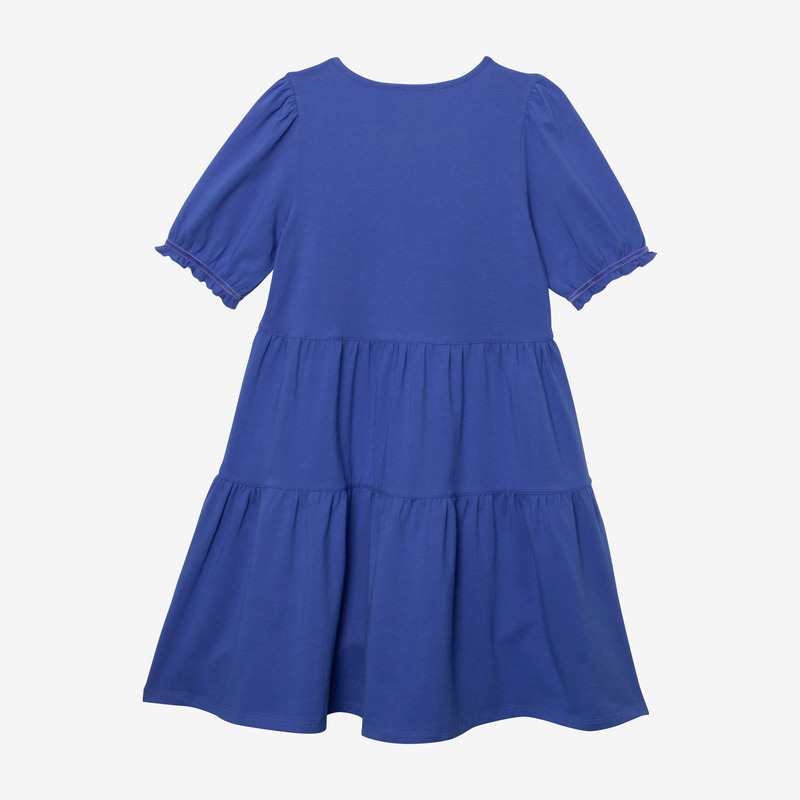 Robe fille manches ballon bleuee Catimini