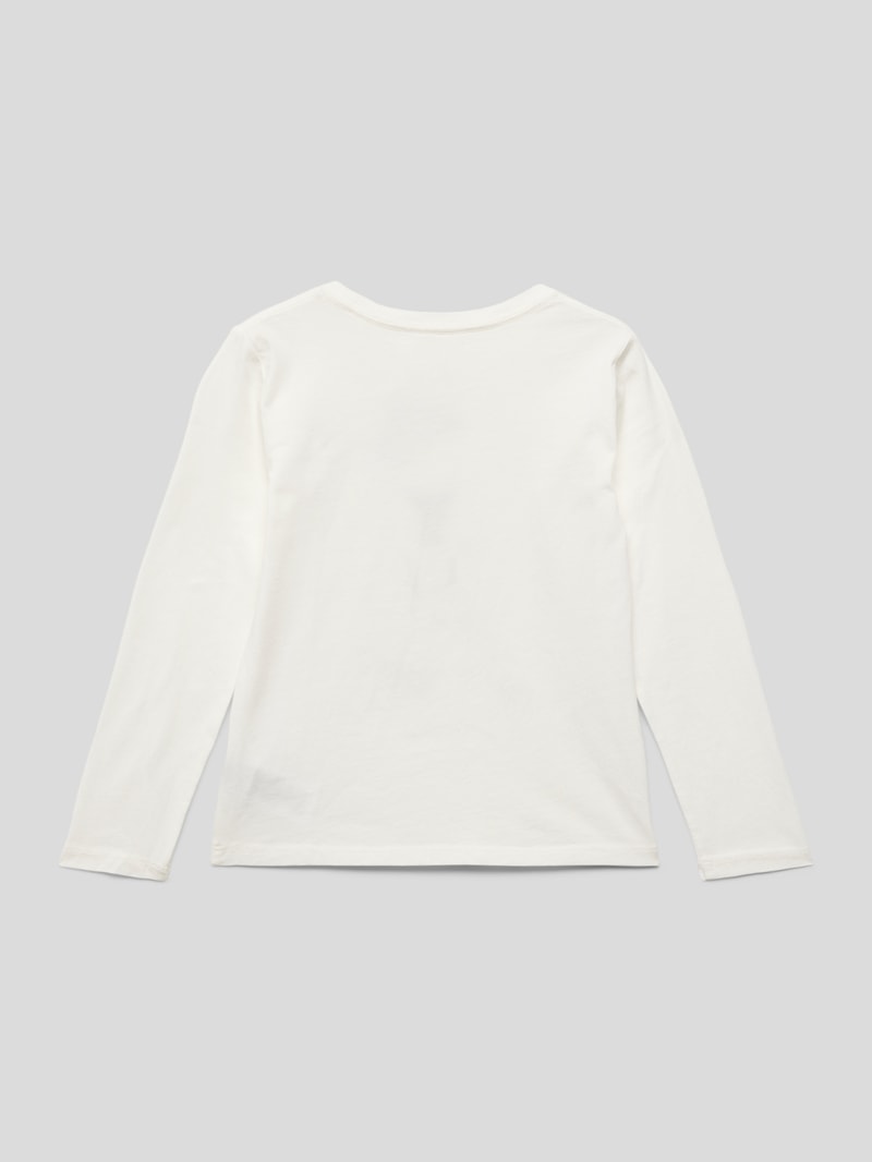Longsleeve mit Motiv-Print in ecru