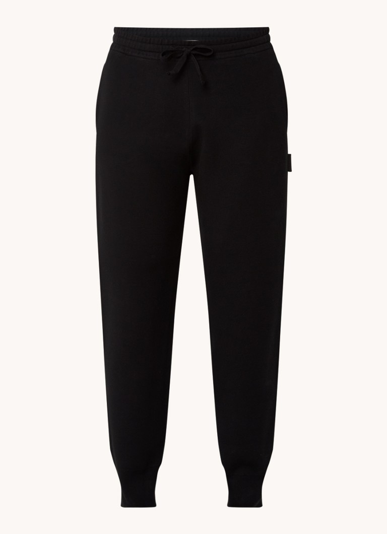 Pantaloni de trening Sandro slim fit cu buzunare laterale