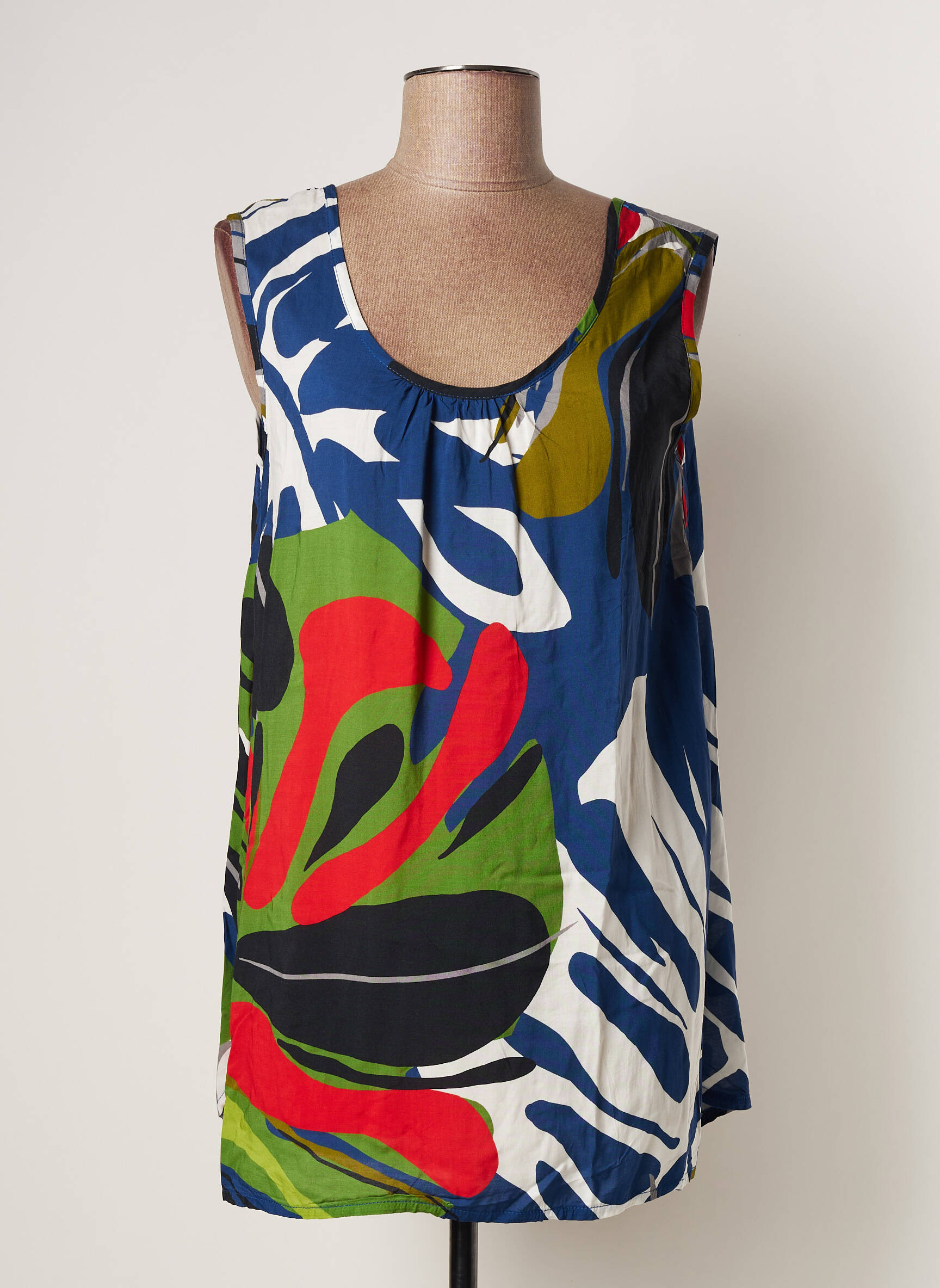 G Oze Tuniquesansmanche Femme couleur bleu