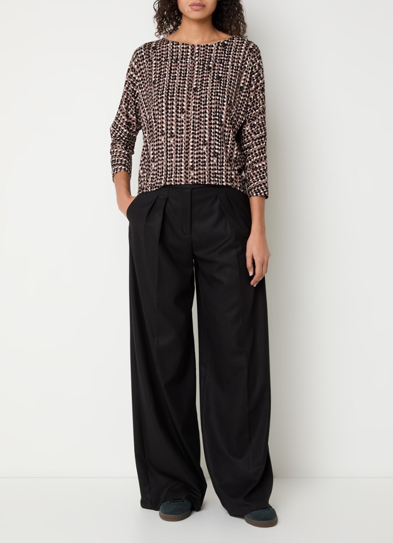 OPUS Sebry top with polka dot print