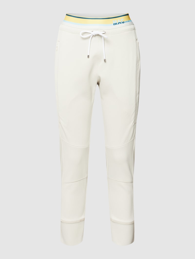 Sweatpants mit Teilungsnähten Modell 'FUTURE 4.0' in kitt