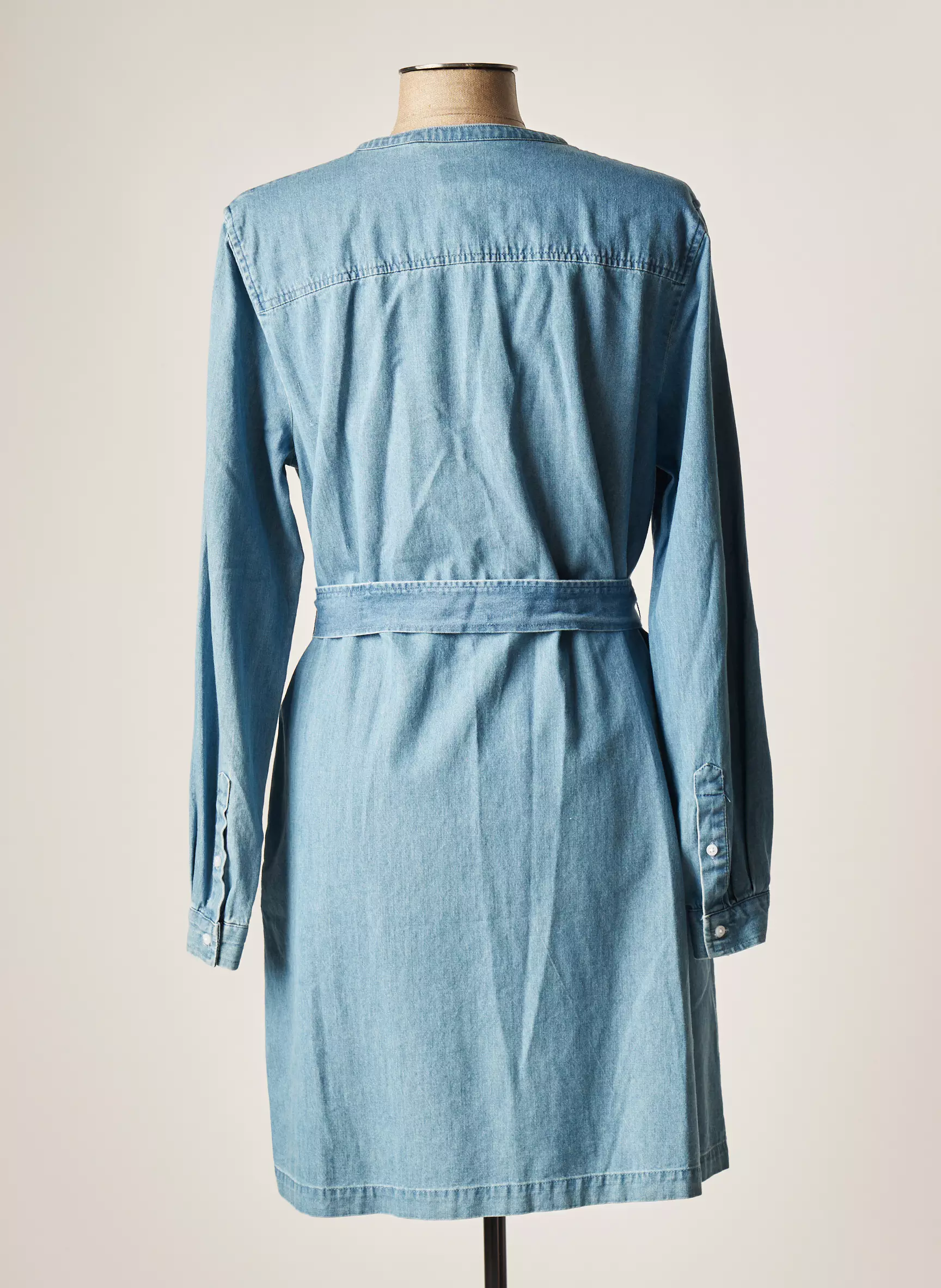 Superdry Robes Mi Longues Femme couleur bleu