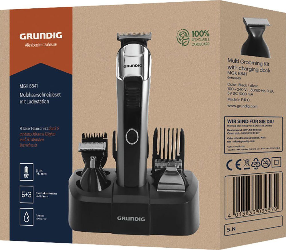 Grundig Multifunktionstrimmer MGK 6841, mit 5 Aufsätzen