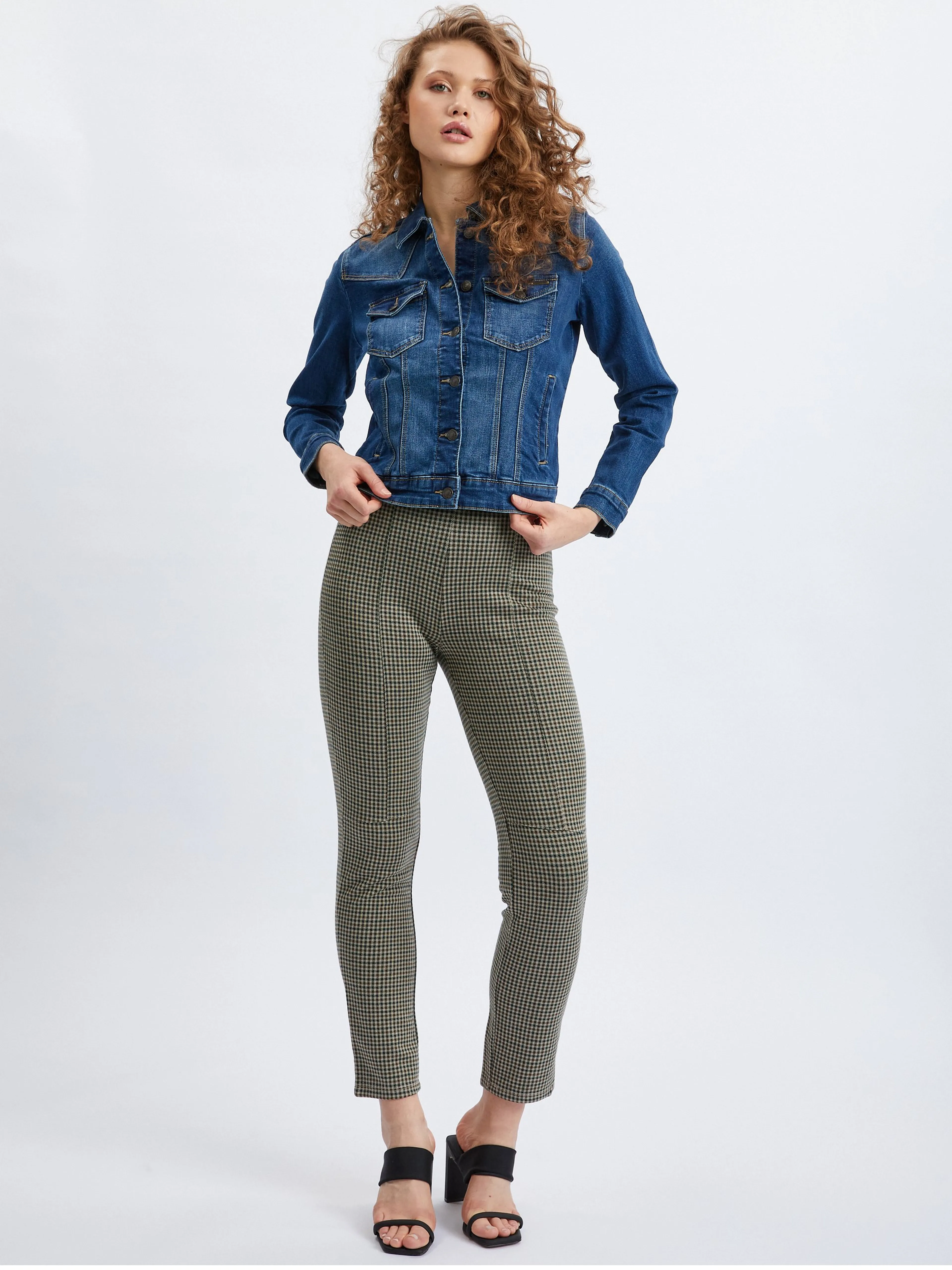 Dunkelblaue Damen-Jeansjacke ORSAY