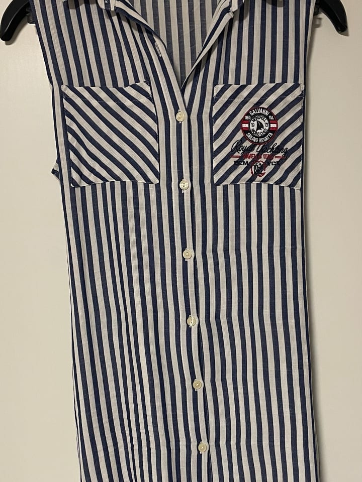 Galvanni Kleid in Blau/ Bunt günstig kaufen XL