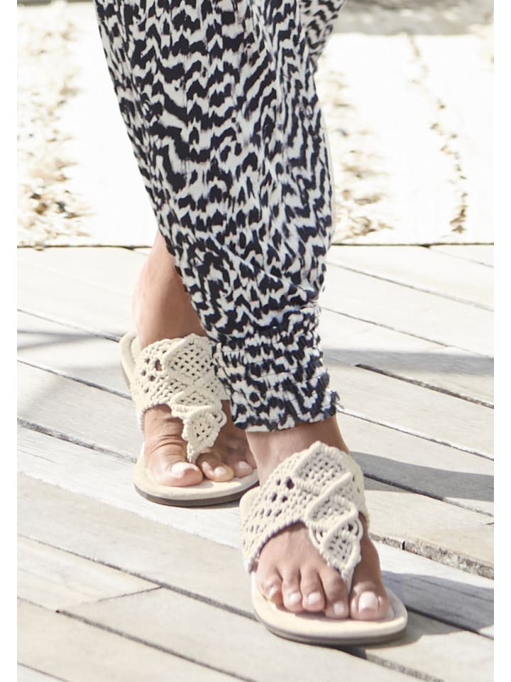 LASCANA Pantolette in beige günstig kaufen