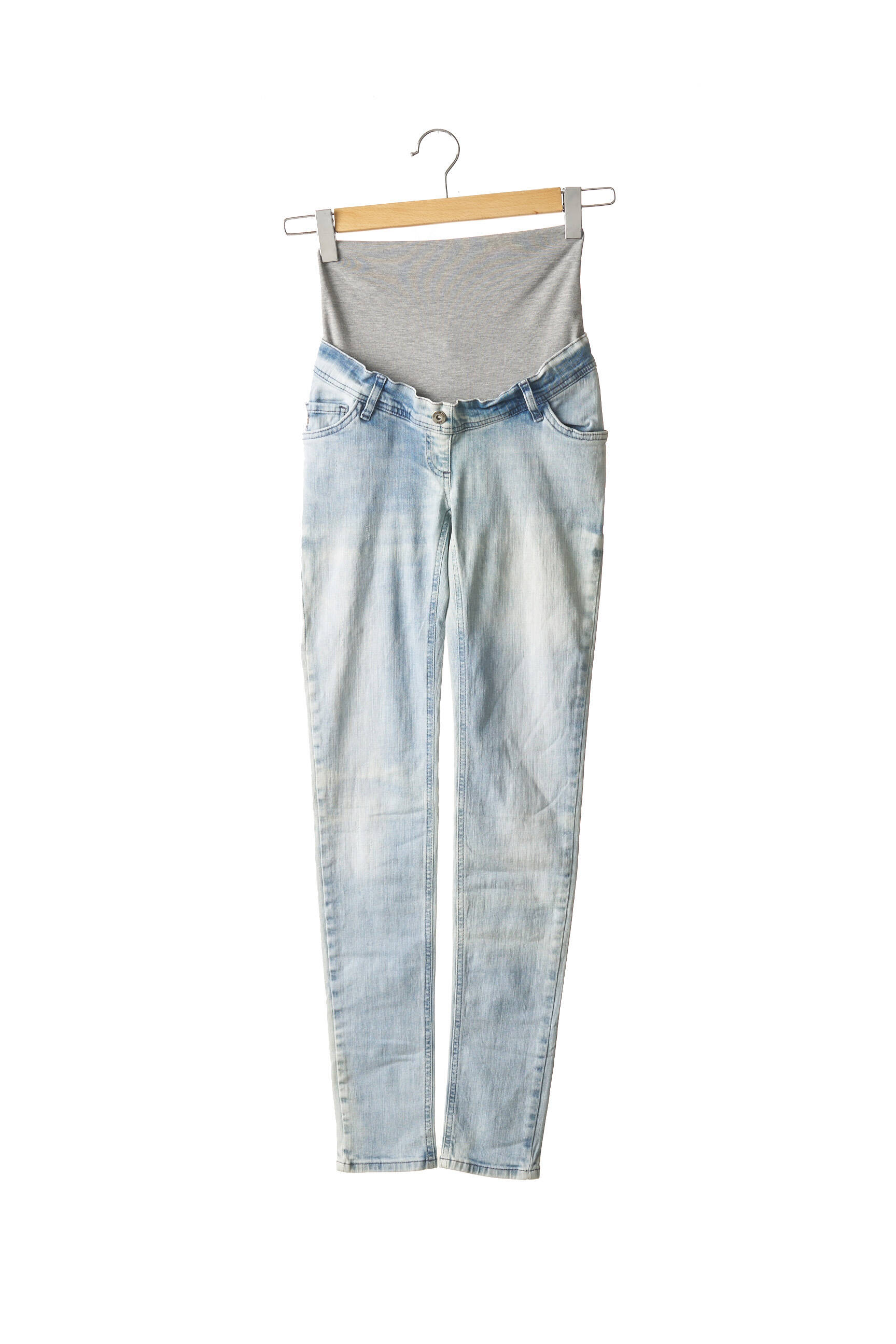 Love2wait Jeans Maternite Femme couleur bleu