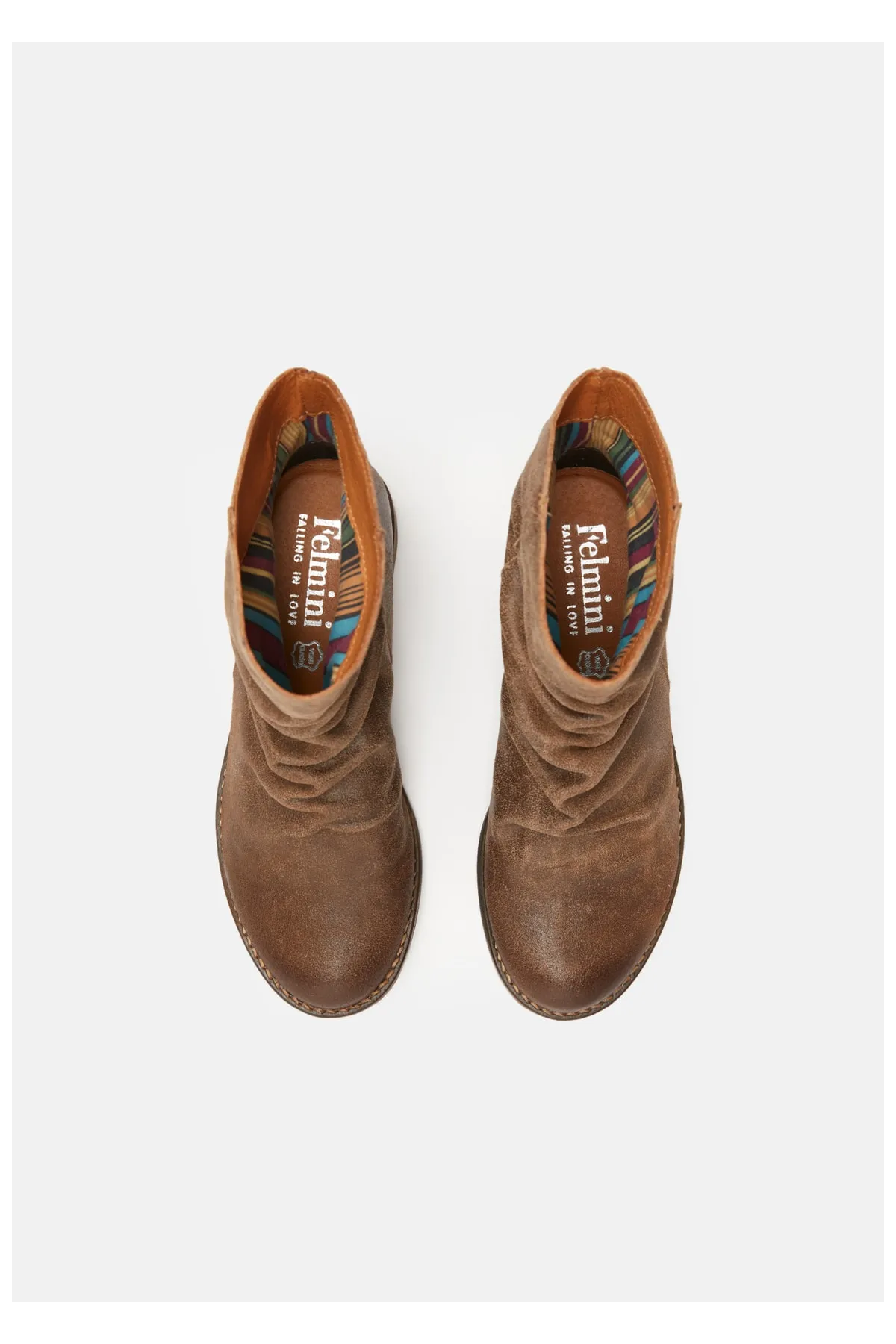 Felmini  Stiefelette - Braun - Blockabsatz