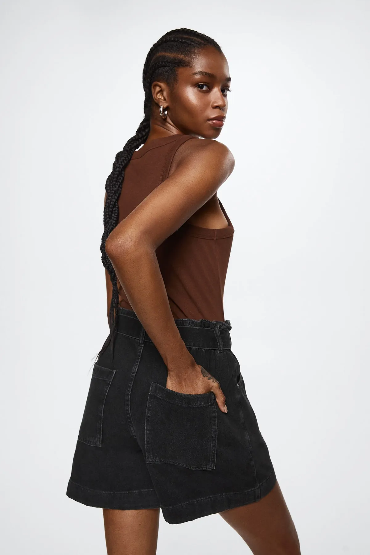 MANGO  37000459 Damen / Mädchen Schwarzer Denim