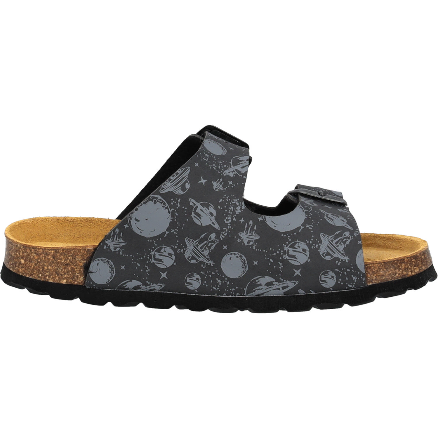 Palado Kids Korfu B Print, Pantoletten, Kinder, Dunkelgrau Planets