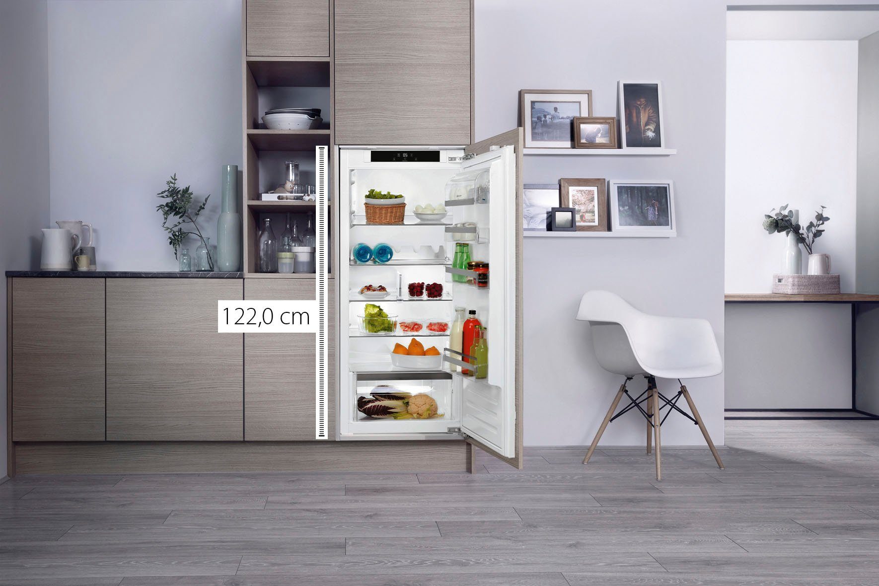 BAUKNECHT Einbaukühlschrank KSI 12VF3, 122 cm hoch, 55,7 cm breit