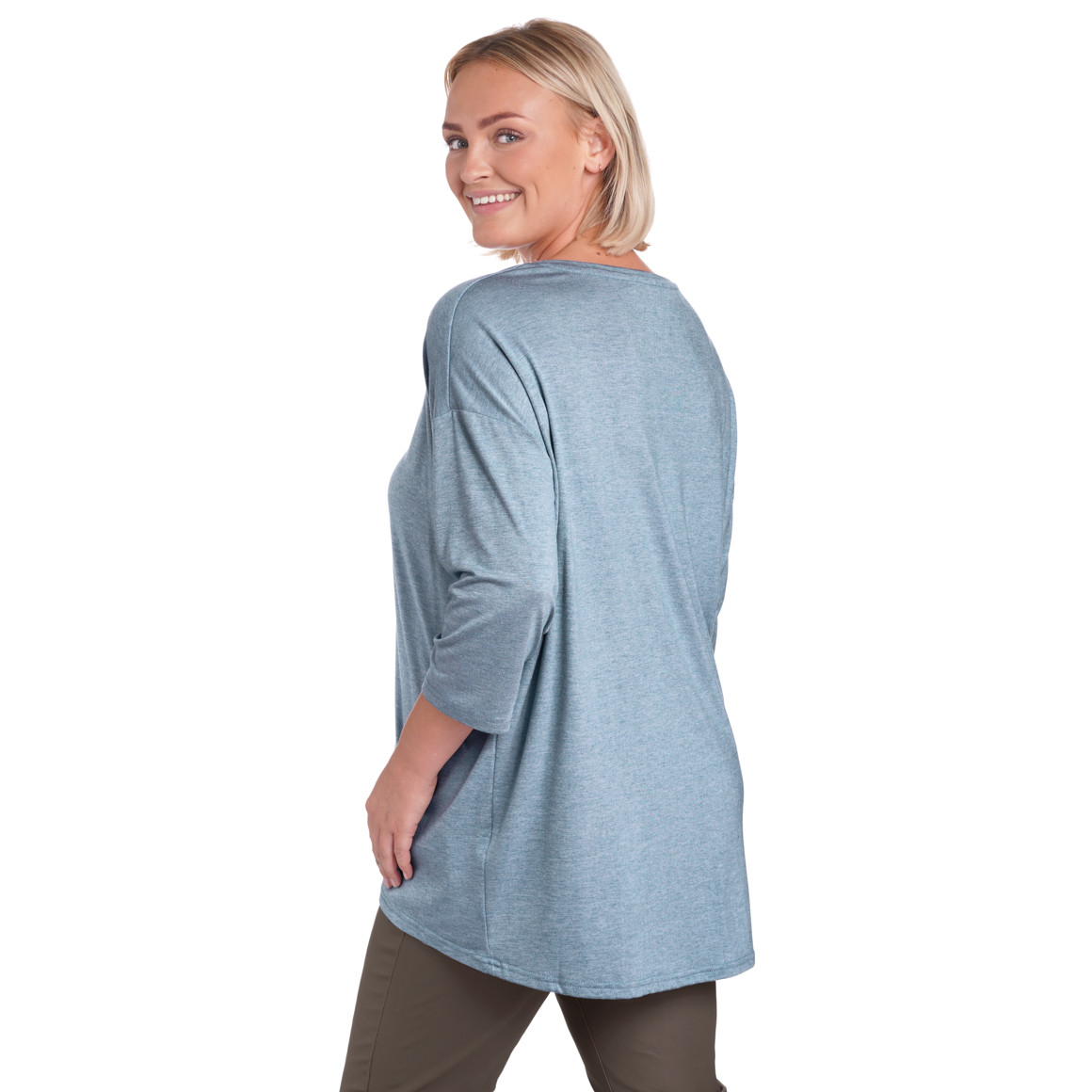Damen Longshirt im schlichten Dessin