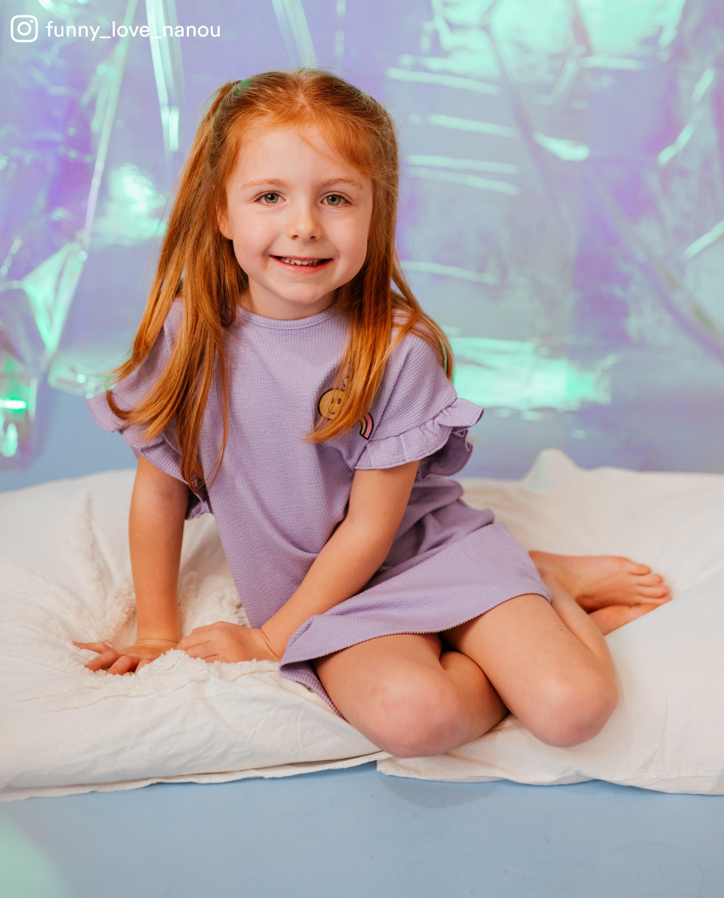 Cămașă de noapte Milla Star cu imprimeu violet