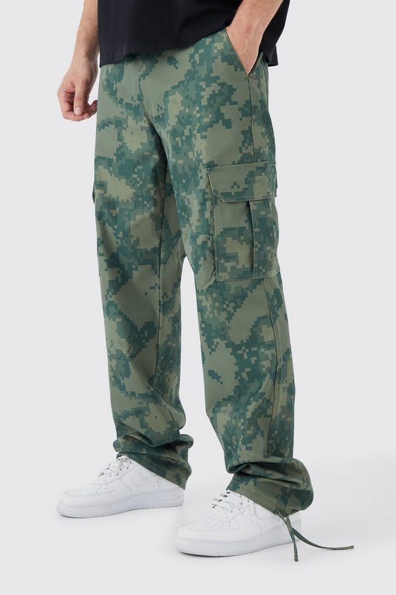 Tall lockere Camouflage Cargo-Hose