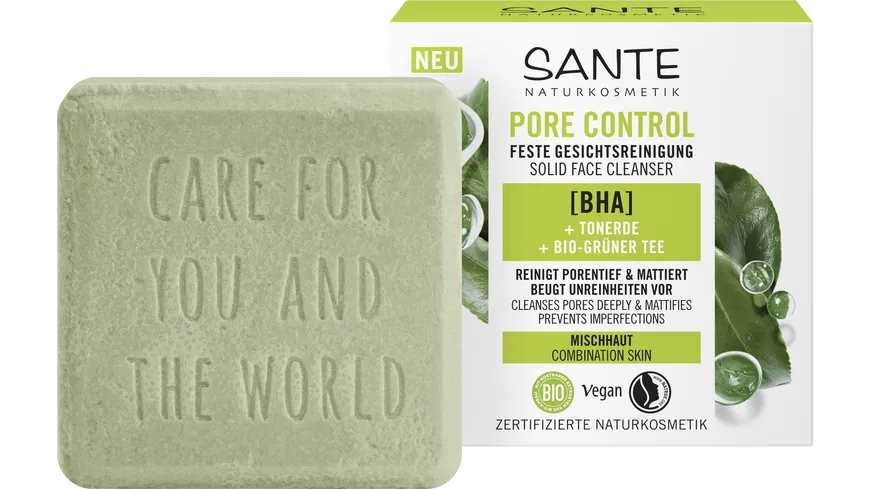 SANTE Pore Control Gesichtsreinigung Fest 60 g