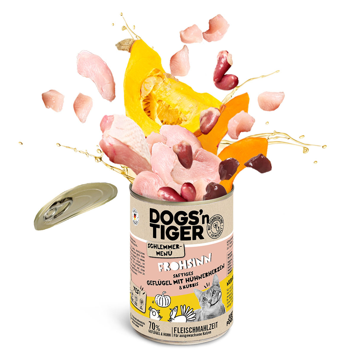 Dogs'n Tiger Schlemmermenü Frohsinn Geflügel & Kürbis