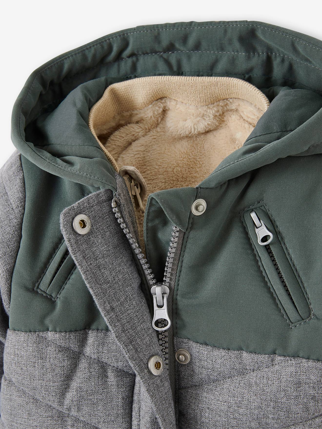 Parka 3 en 1 bébé garçon avec gilet amovible encre