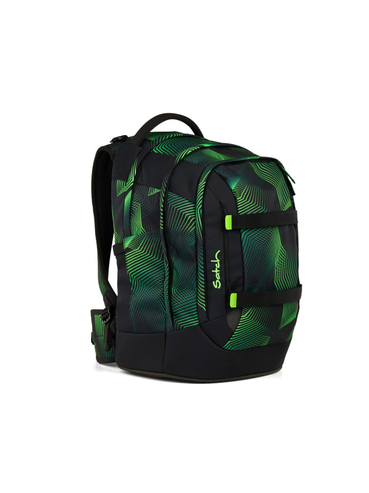 Satch Satch pack Schulrucksack Seismic Green schwarz günstig kaufen onesize