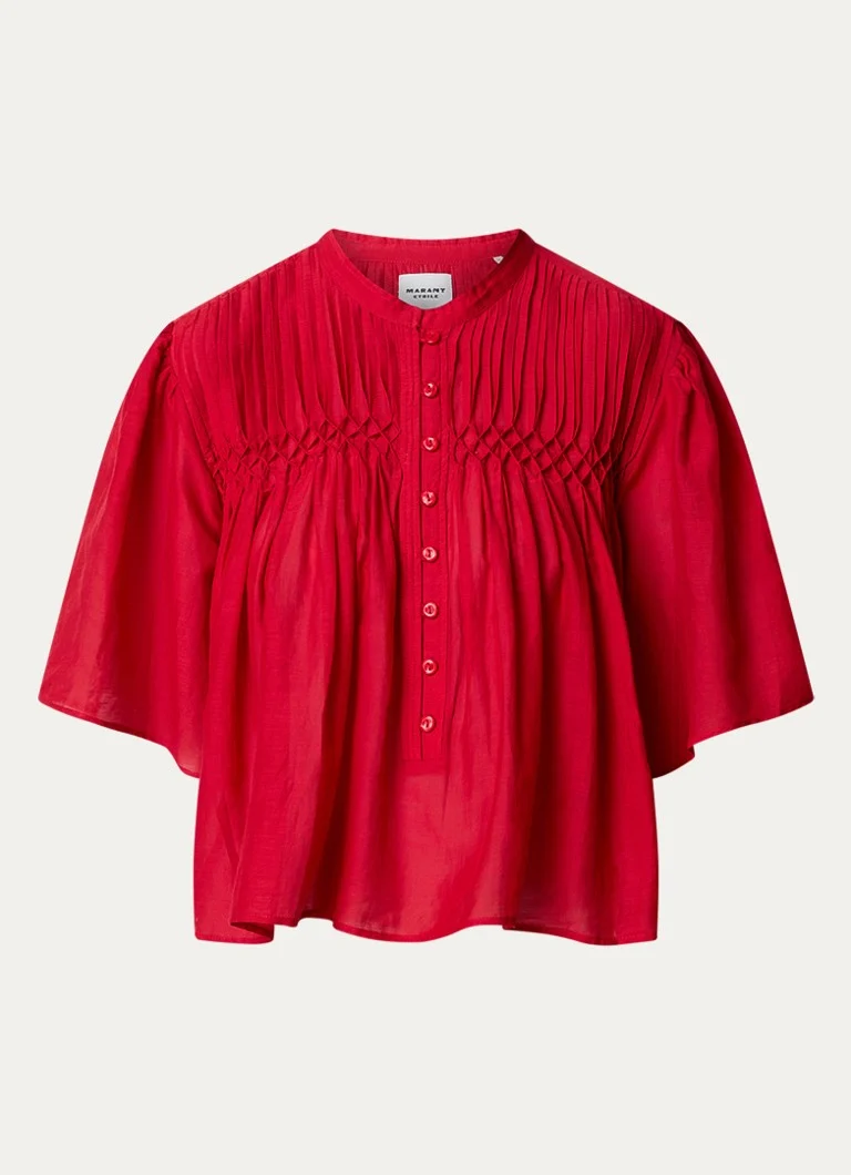 Tunică Isabel Marant Destiny cu detalii plisate