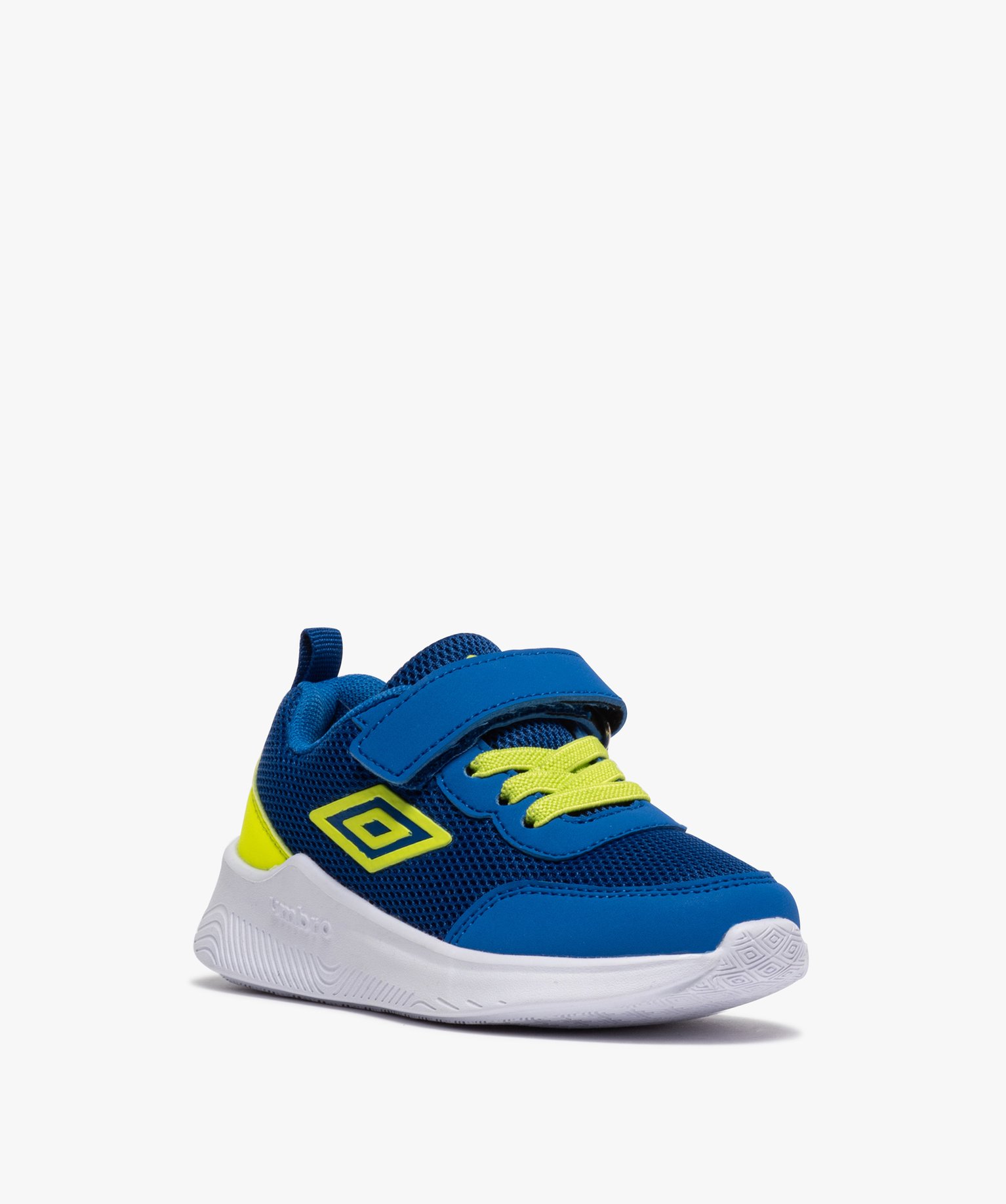 Baskets Garçon running bicolores à scratch - Umbro bleu | GEMO