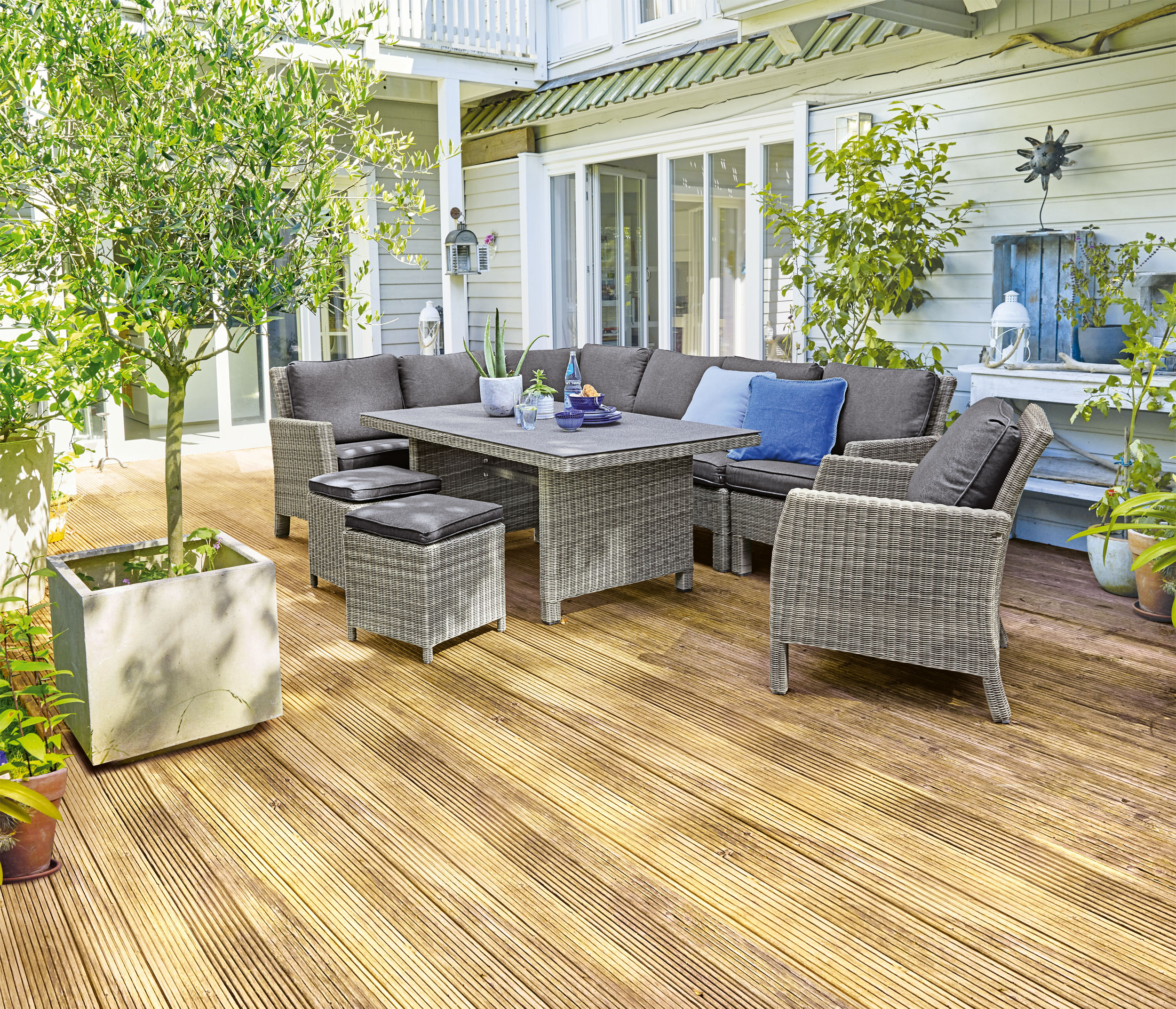 OUTDOORGartentisch Polyrattan