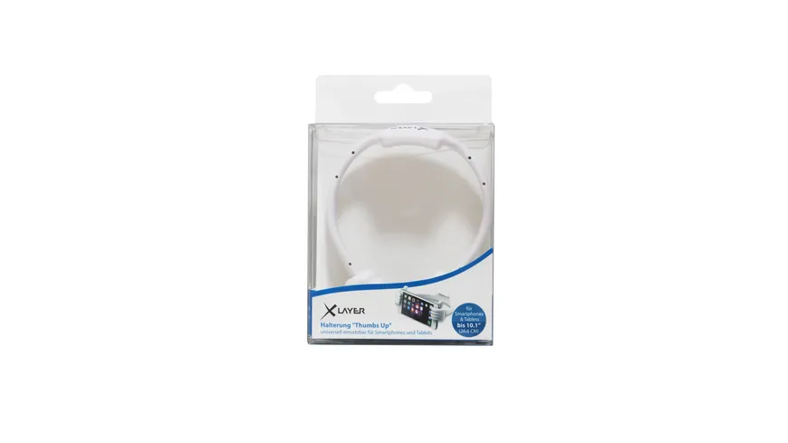 Xlayer Halterung Colour Line Thumbs Up Halterung White