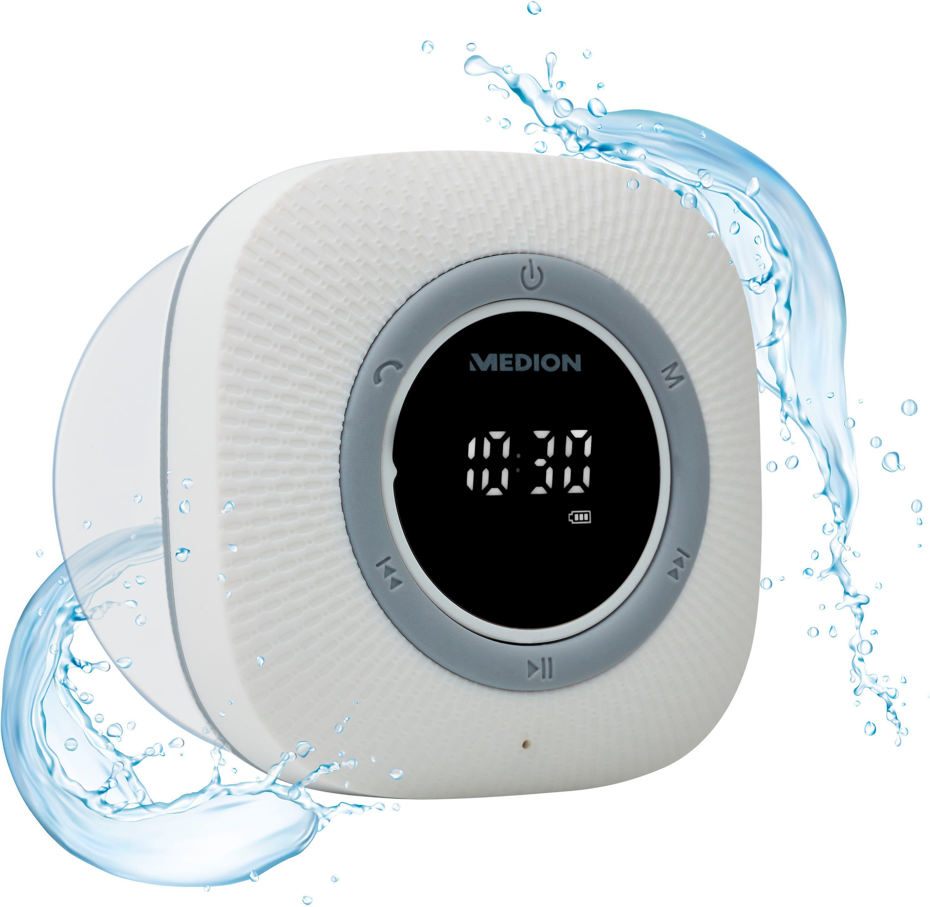 Medion® LIFE® P66096 (MD 43881) Dusch- Digitalradio (DAB) (UKW mit RDS, 3 W)