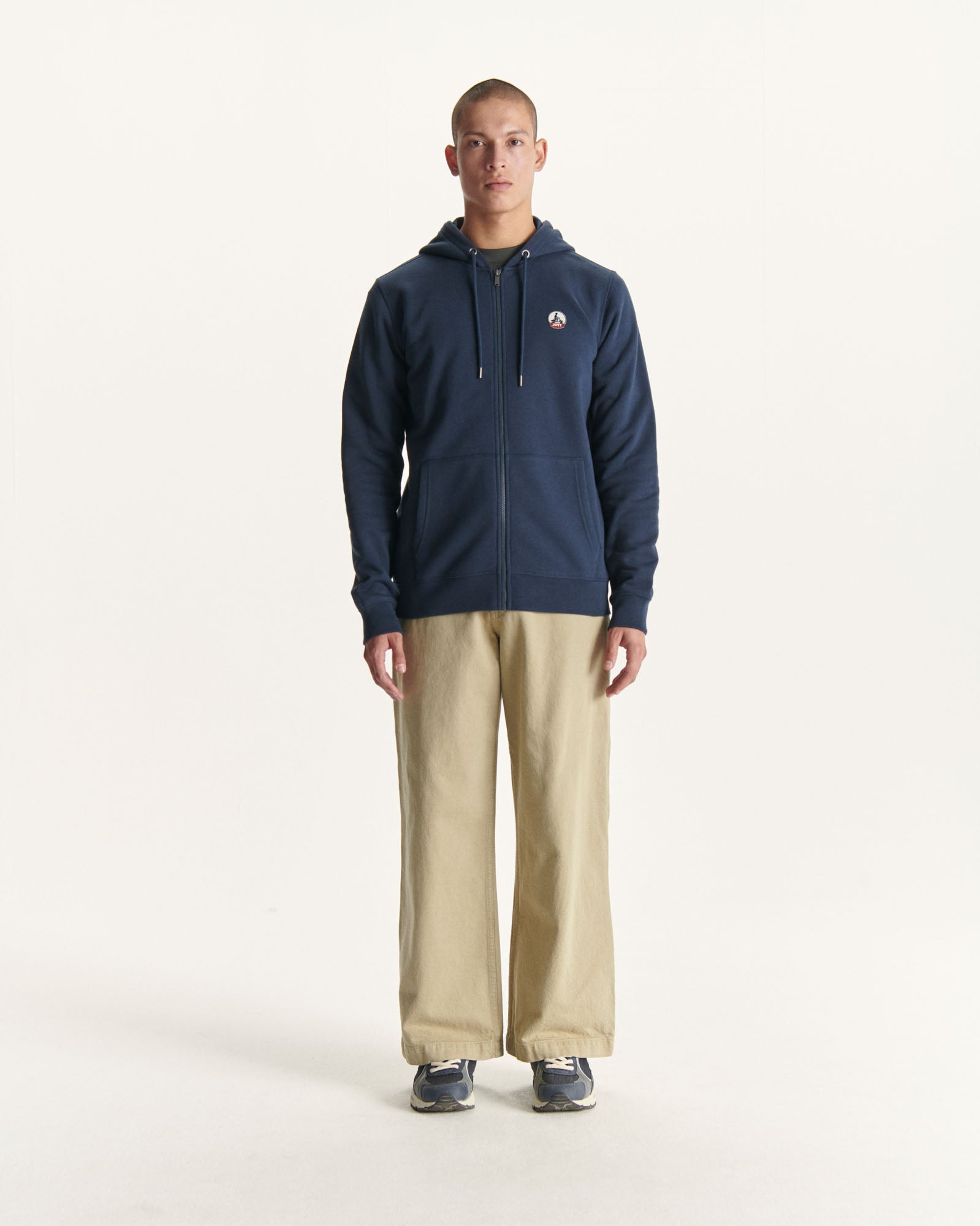 Sweat à capuche homme en coton biologique Marine Mexico