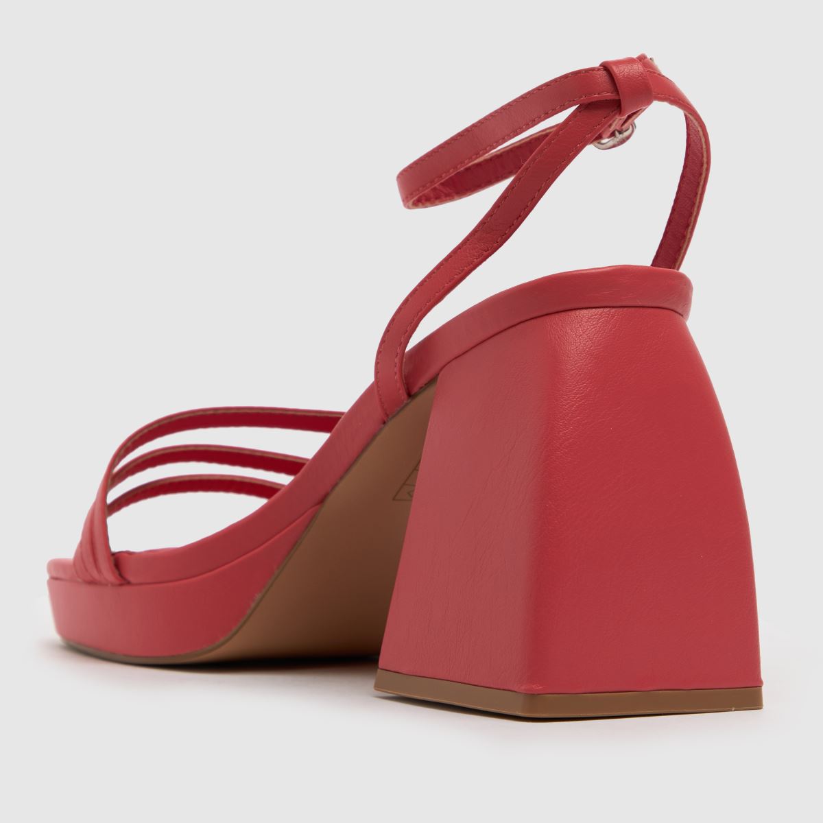 Schuh Swae – Rosa, grova högklackade platåskor