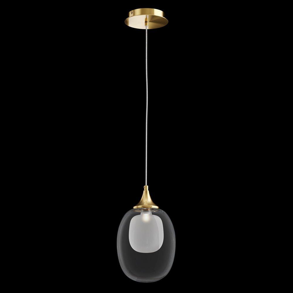 click-licht Hängeleuchte Pendelleuchte Aura in Gold und Transparent E14, keine Angabe, Leuchtmittel enthalten: Nein, warmweiss, Hängeleuchte, Pendellampe, Pendelleuchte