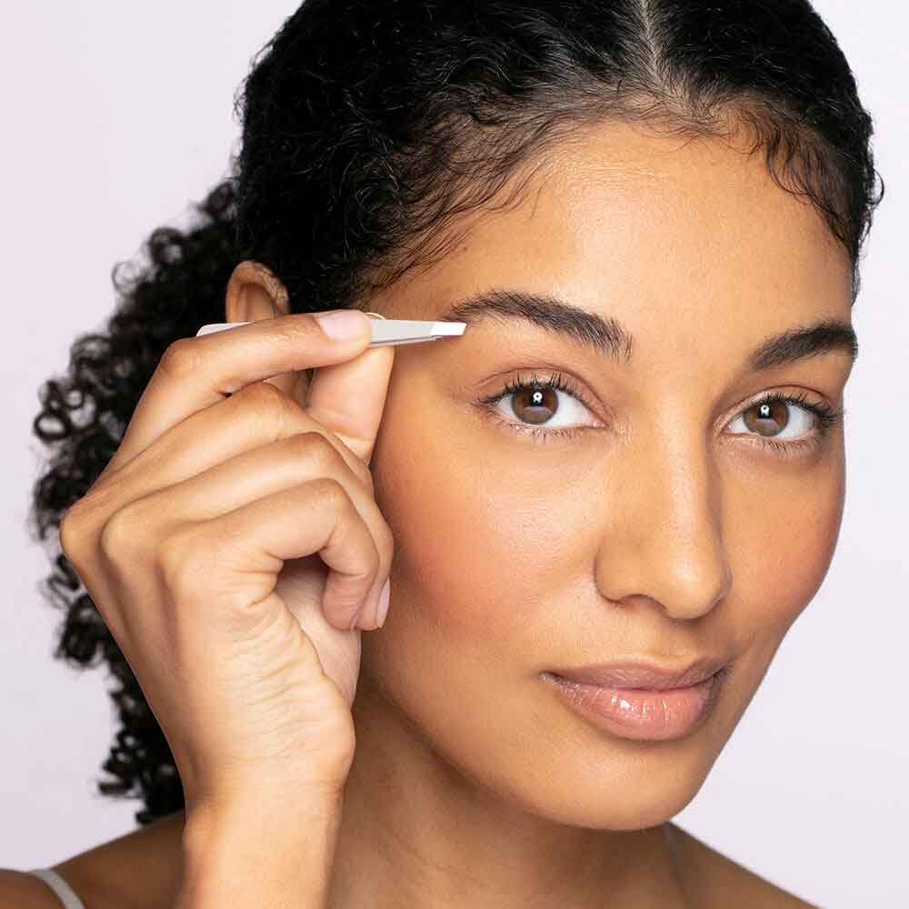 Tweezerman Brow Tools Stardust Mini Slant Tweezer & Case