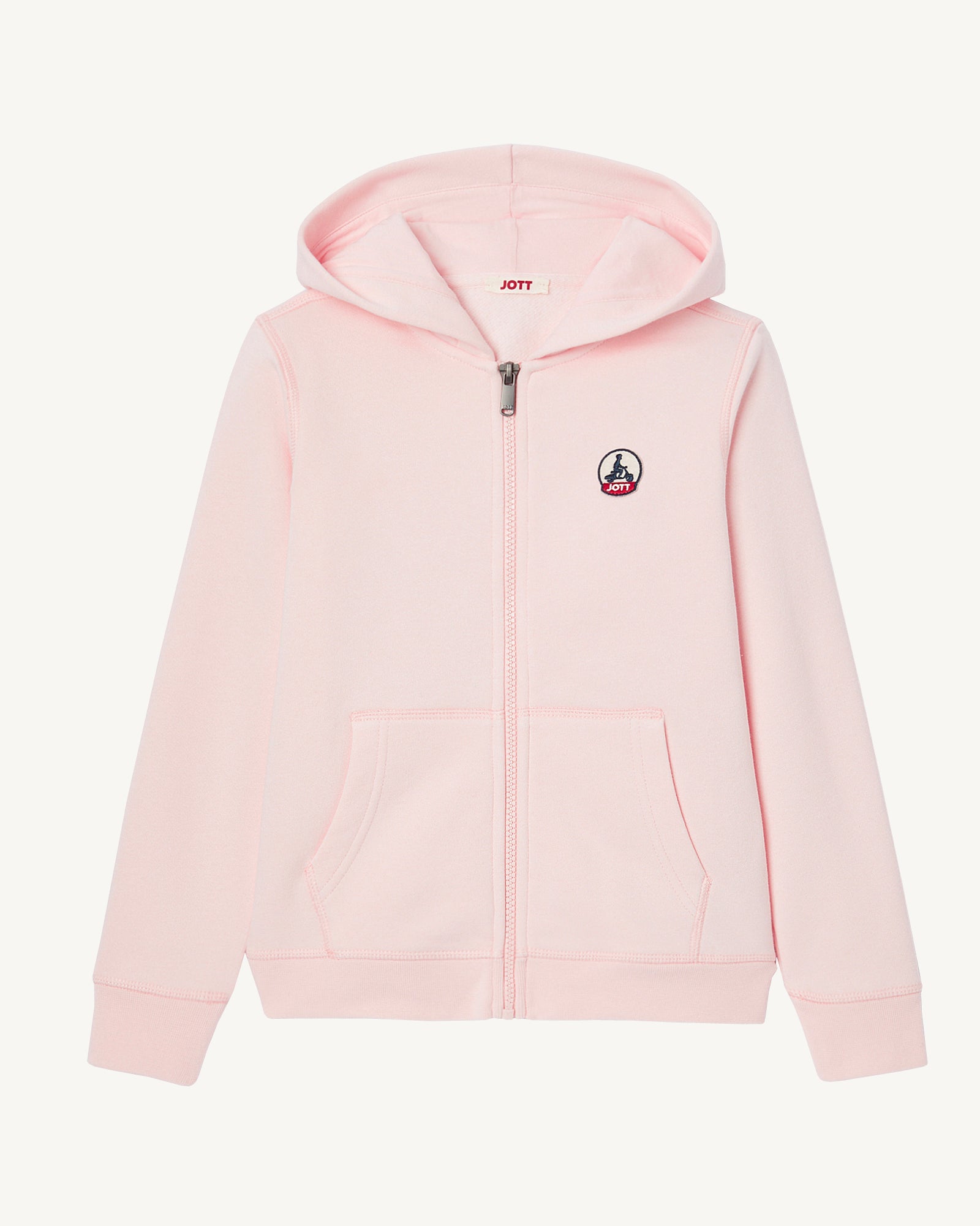 Sweat à capuche enfant en coton biologique Rose clair Tijuana