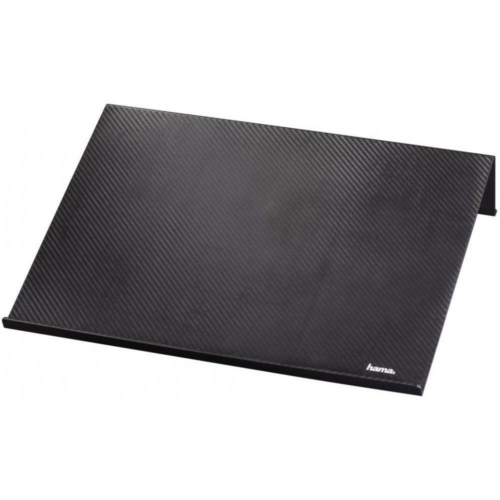 Hama Standfuß Notebook-Stand in Carbonoptik - Notebookständer - schwarz