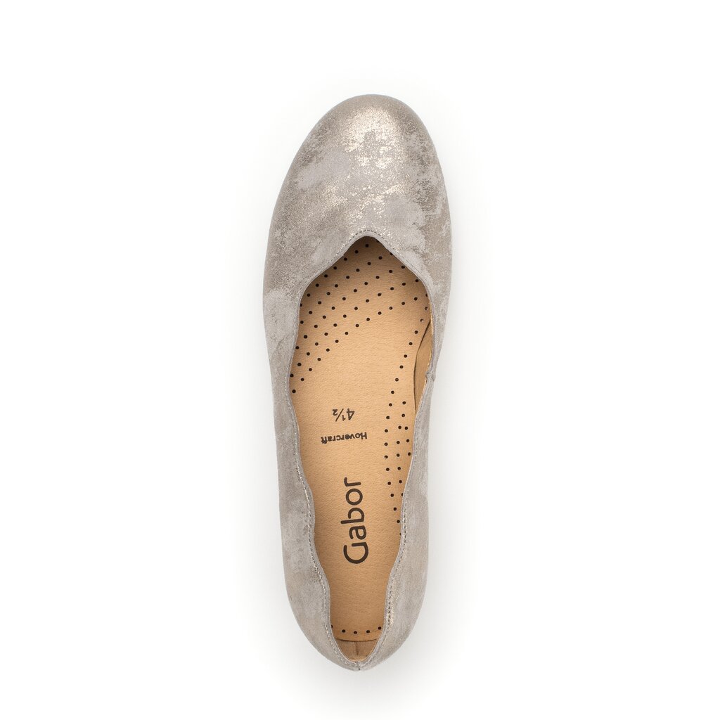 Gabor fashion Eleganter Ballerina grau