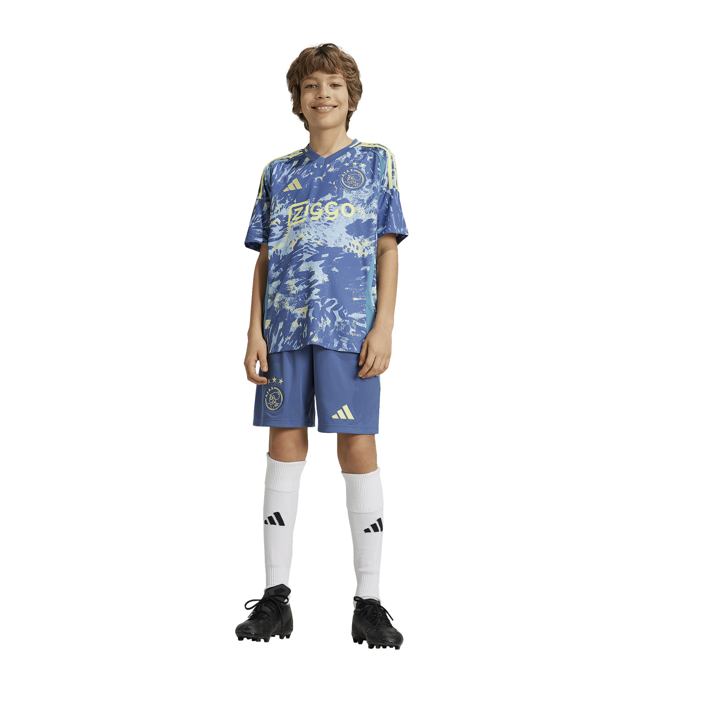 adidas Ajax Amsterdam Trikot Away 2024/2025 Kids Blau
