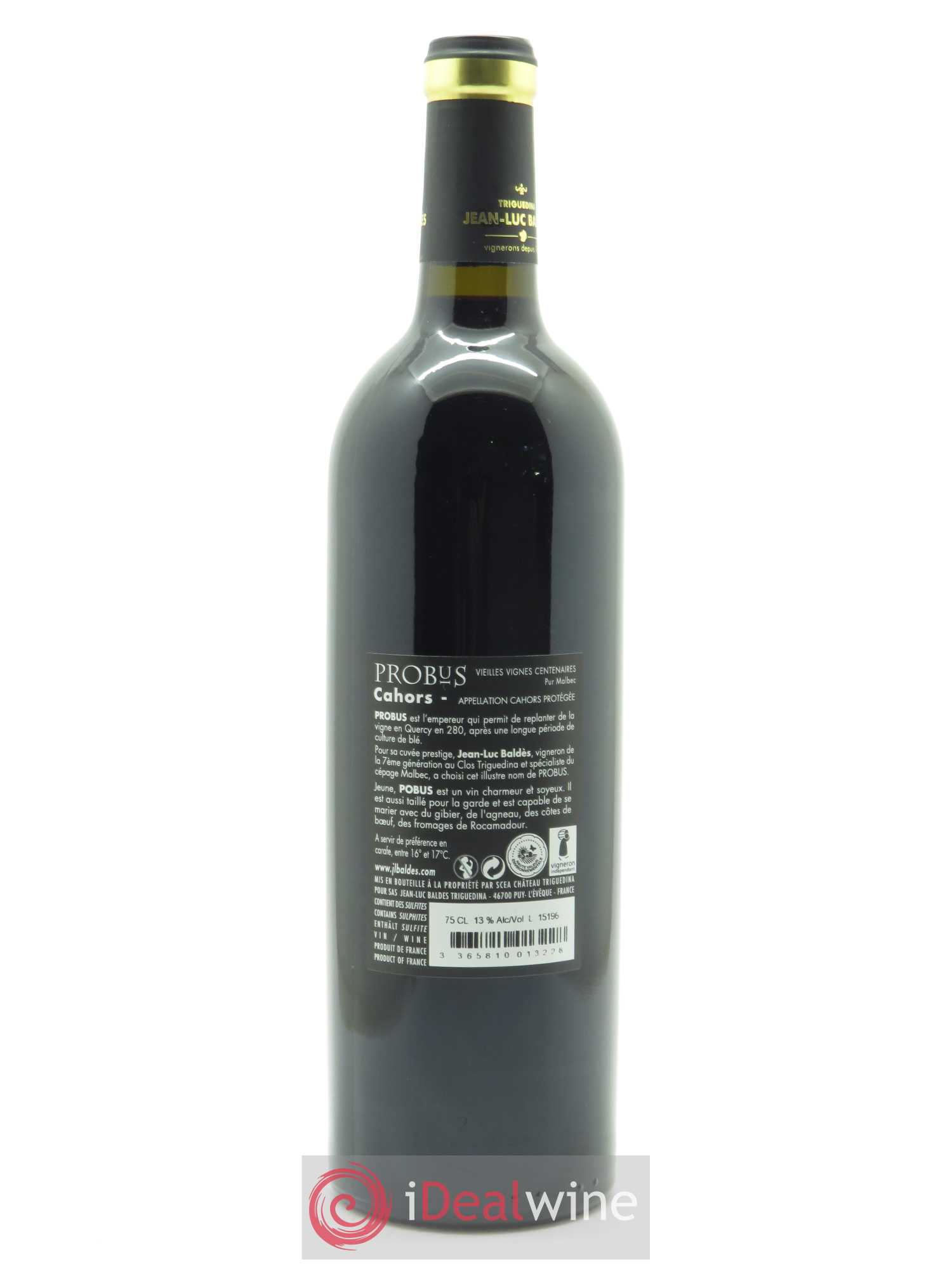 Cahors Clos Triguedina Probus Jean-Luc Baldès  2013 - Lot de 1 Bouteille
