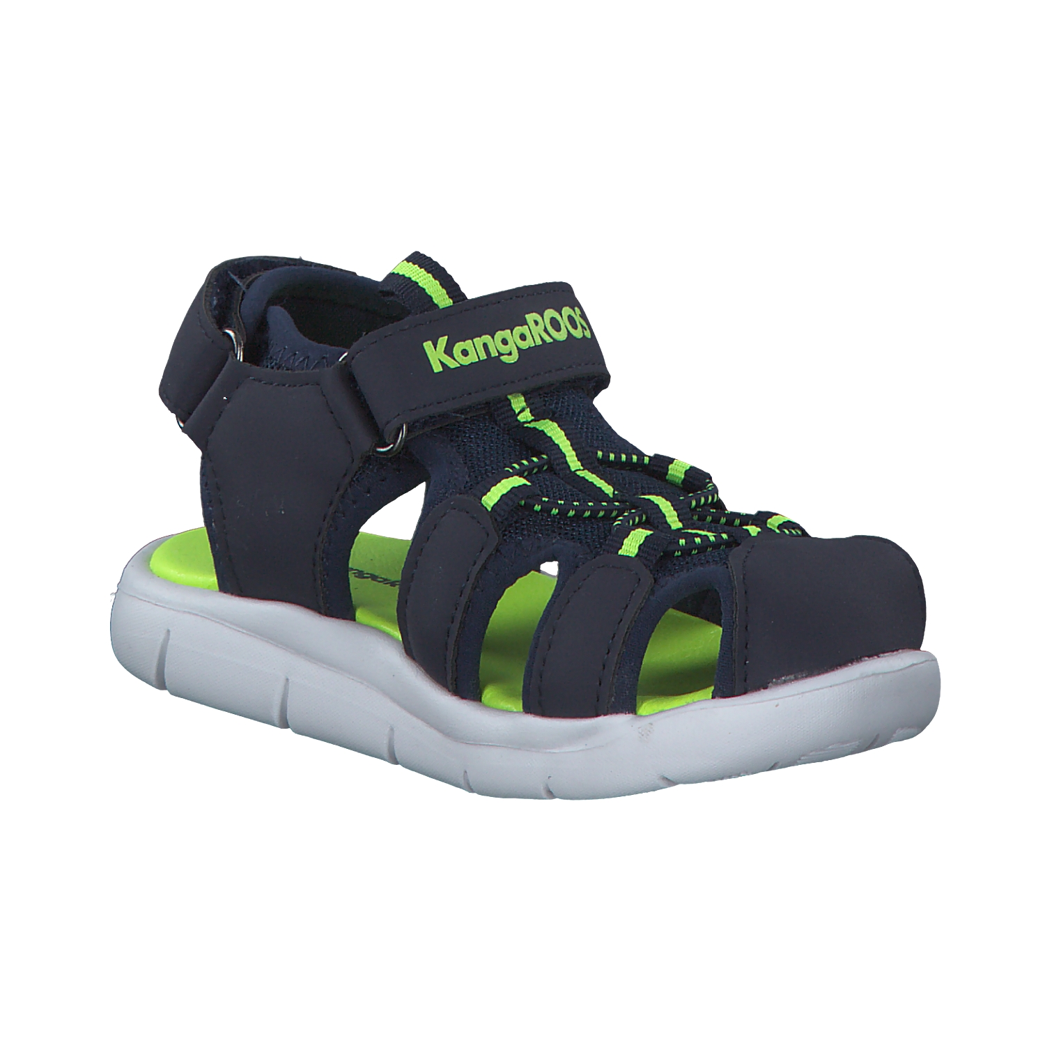 KangaROOS K-Grobi 02035, Sandalen (Kinder), Kinder, Blau/Grün