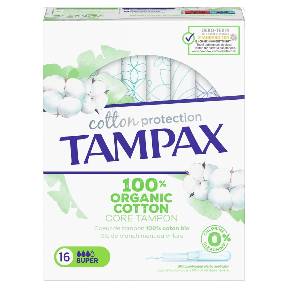 tampax Tampax Cotton Protection Super 16 Tampons Tampons