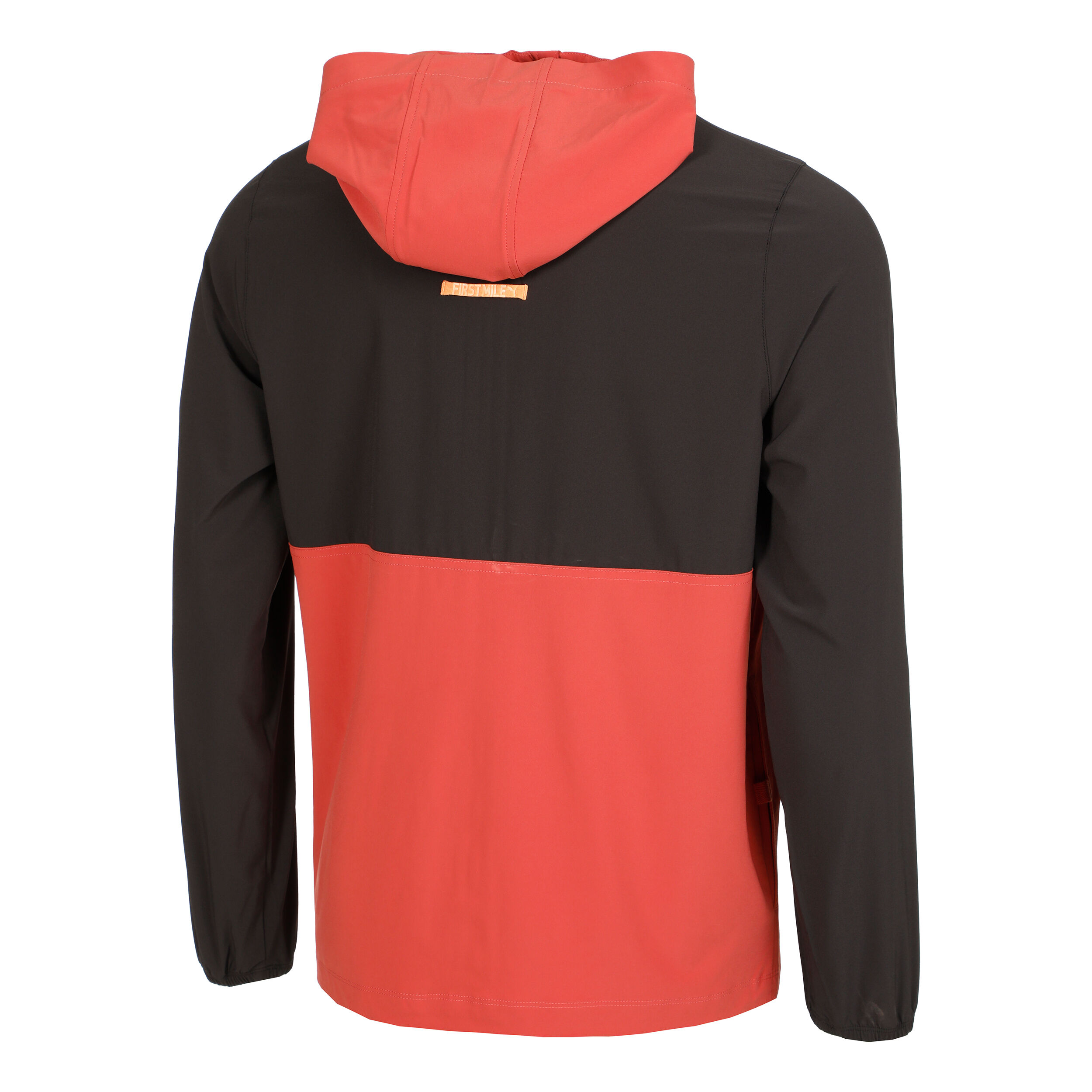 First Mile Woven Laufjacke Herren - Schwarz, Rot