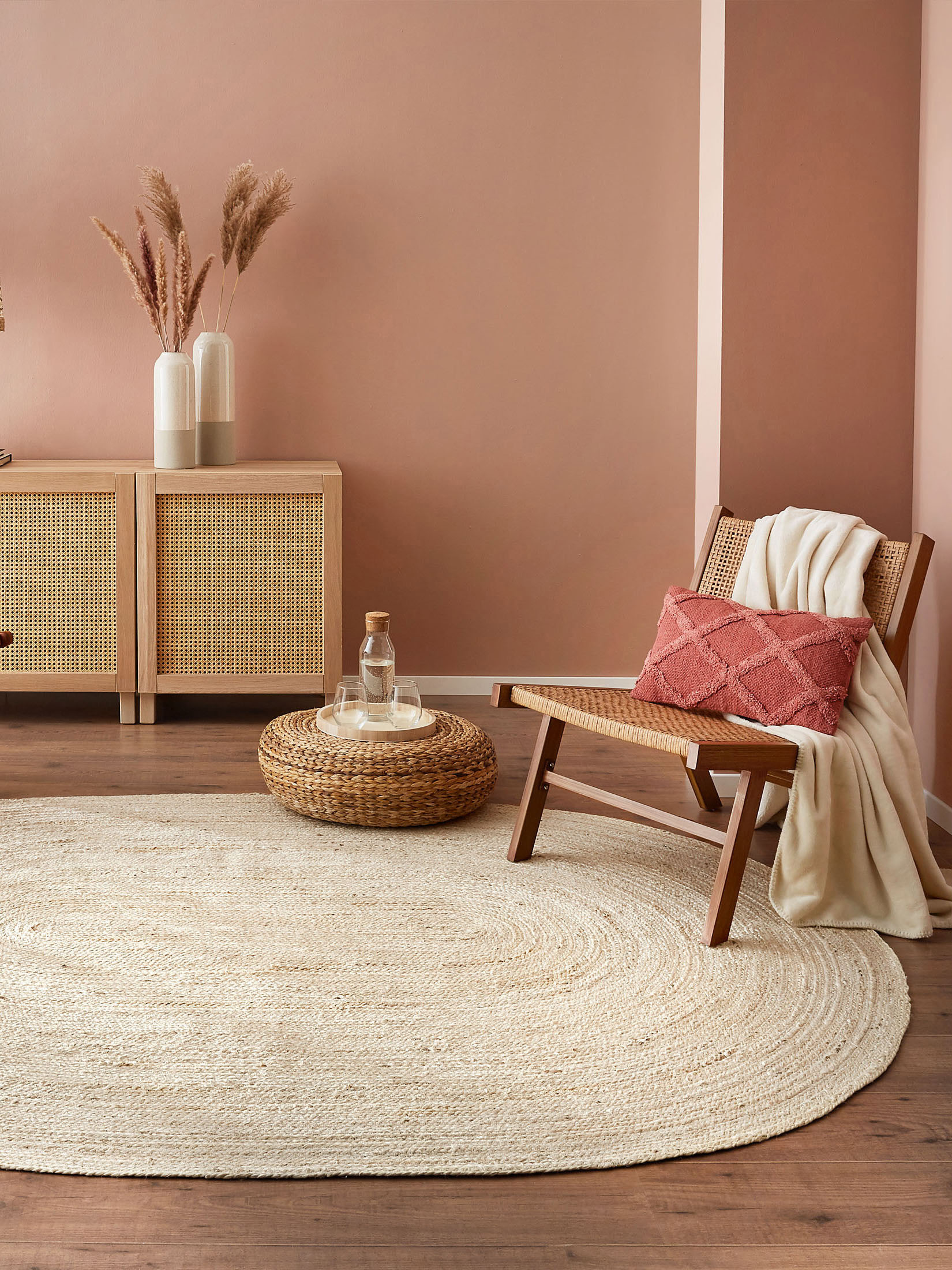 Manacor Jute-Teppich, Hellbeige