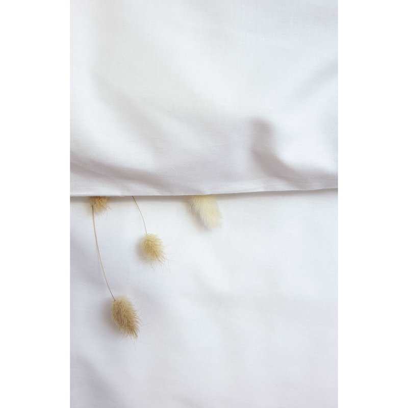Housse de couette unie en Coton Bio pour lit 1 personne