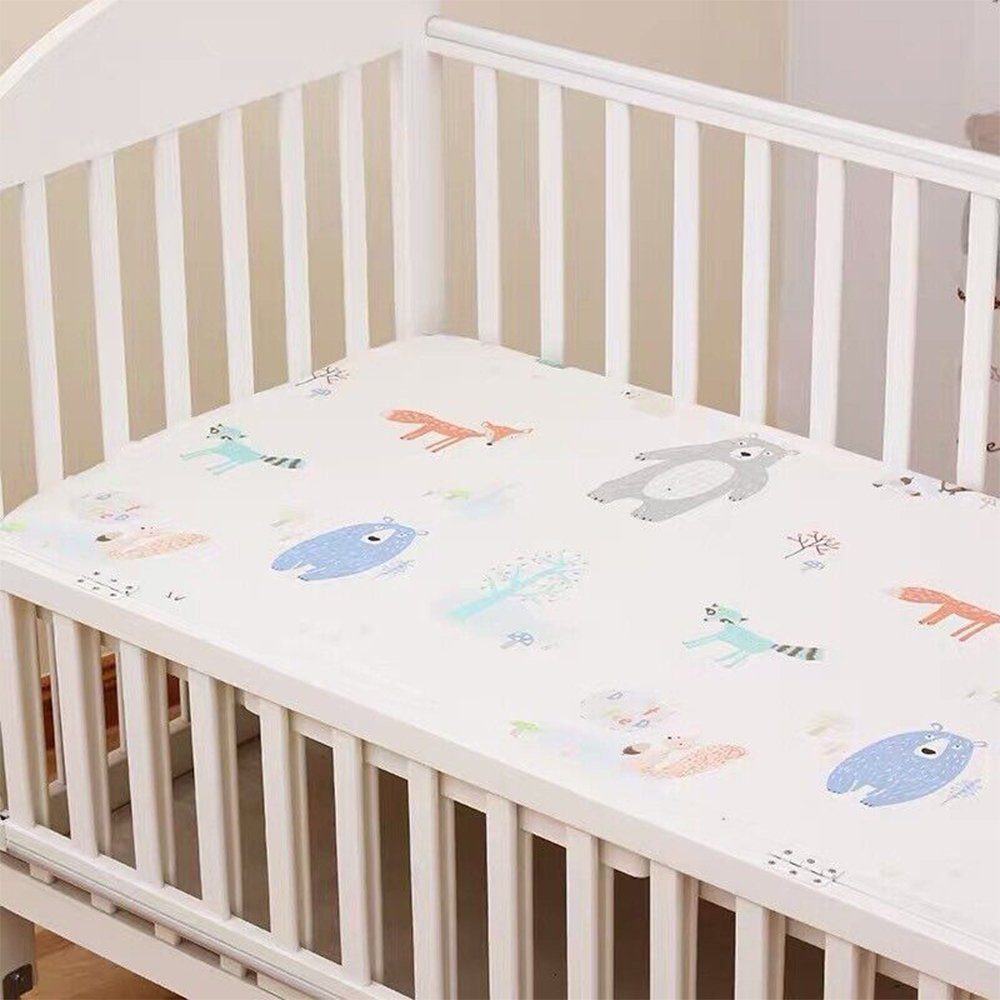 Matratzenschoner Baumwoll-Babylaken & Matratzenschutz Set für das Babybett Perfine, Baby & Kinder Matratze Bettlaken 60x120 70x120 70x140 80x160 cm