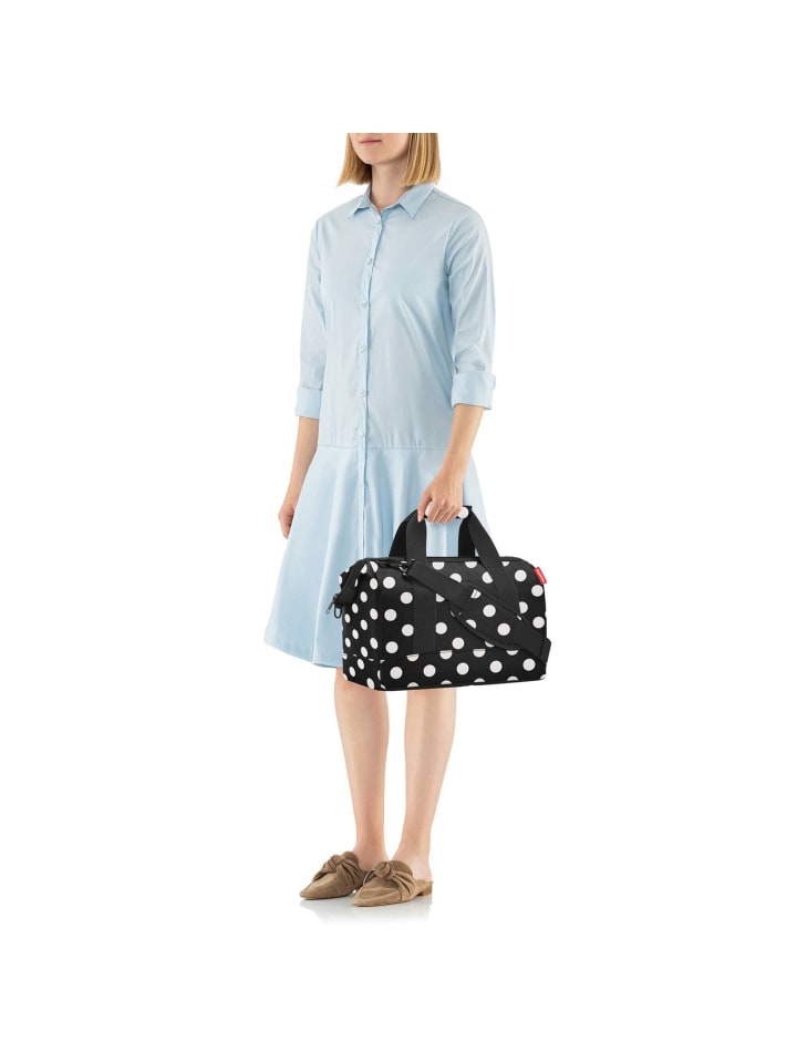 Reisenthel travelling allrounder M - Reisetasche 40 cm (twist blush) in dots white günstig kaufen onesize