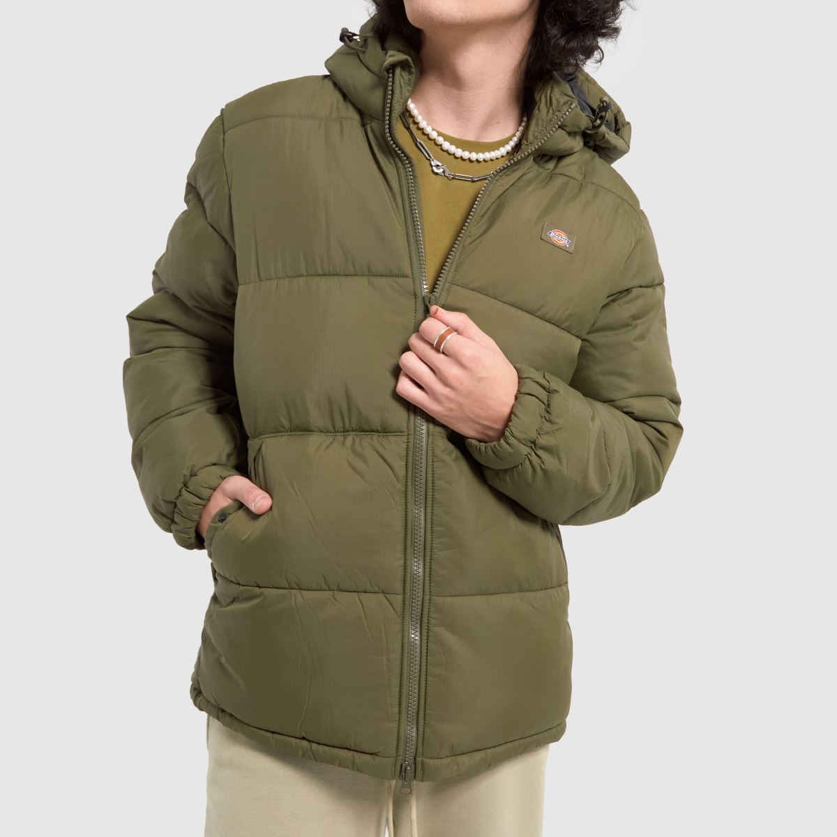 DICKIES Waldenburg huvjacka i khaki
