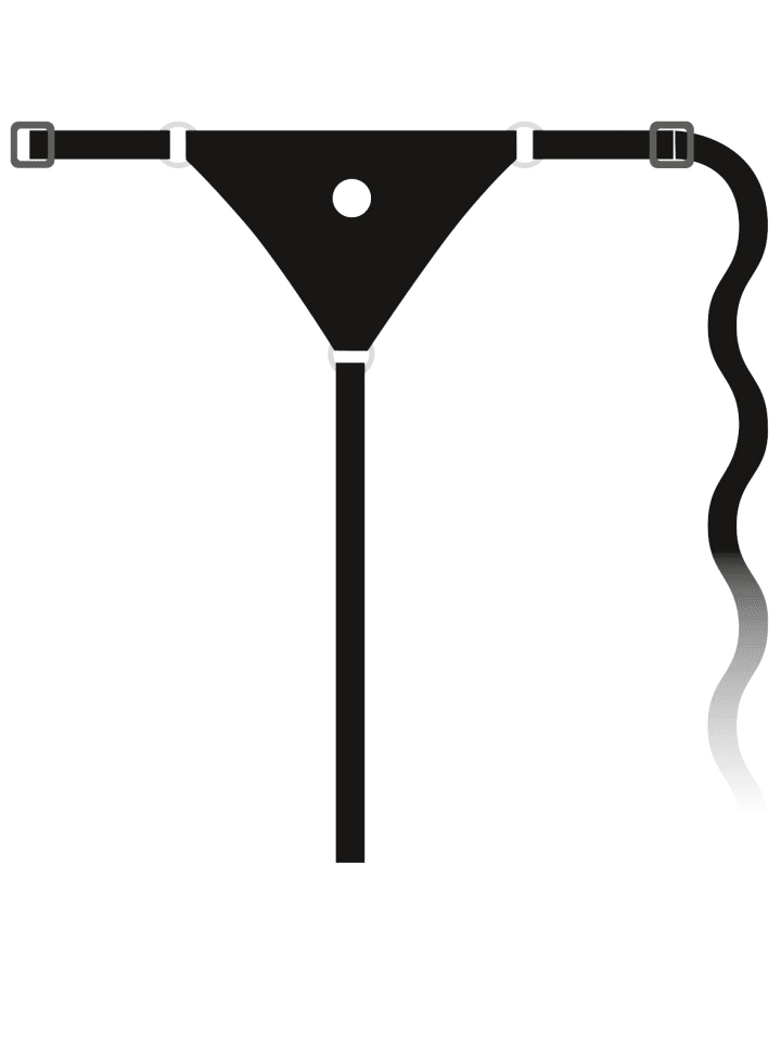 You2Toys Strap-On Silicone Strap-On in schwarz günstig kaufen 17 cm