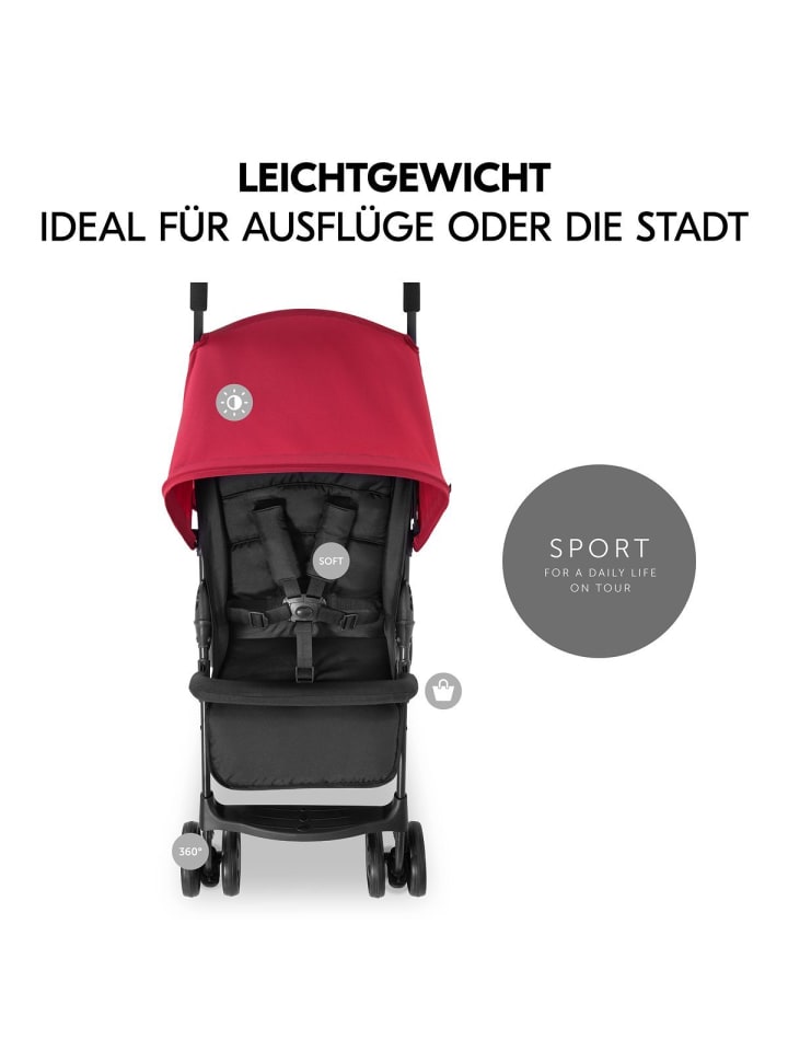 Hauck Buggy Sport inkl. Schutzpaket - Blue in rot günstig kaufen onesize