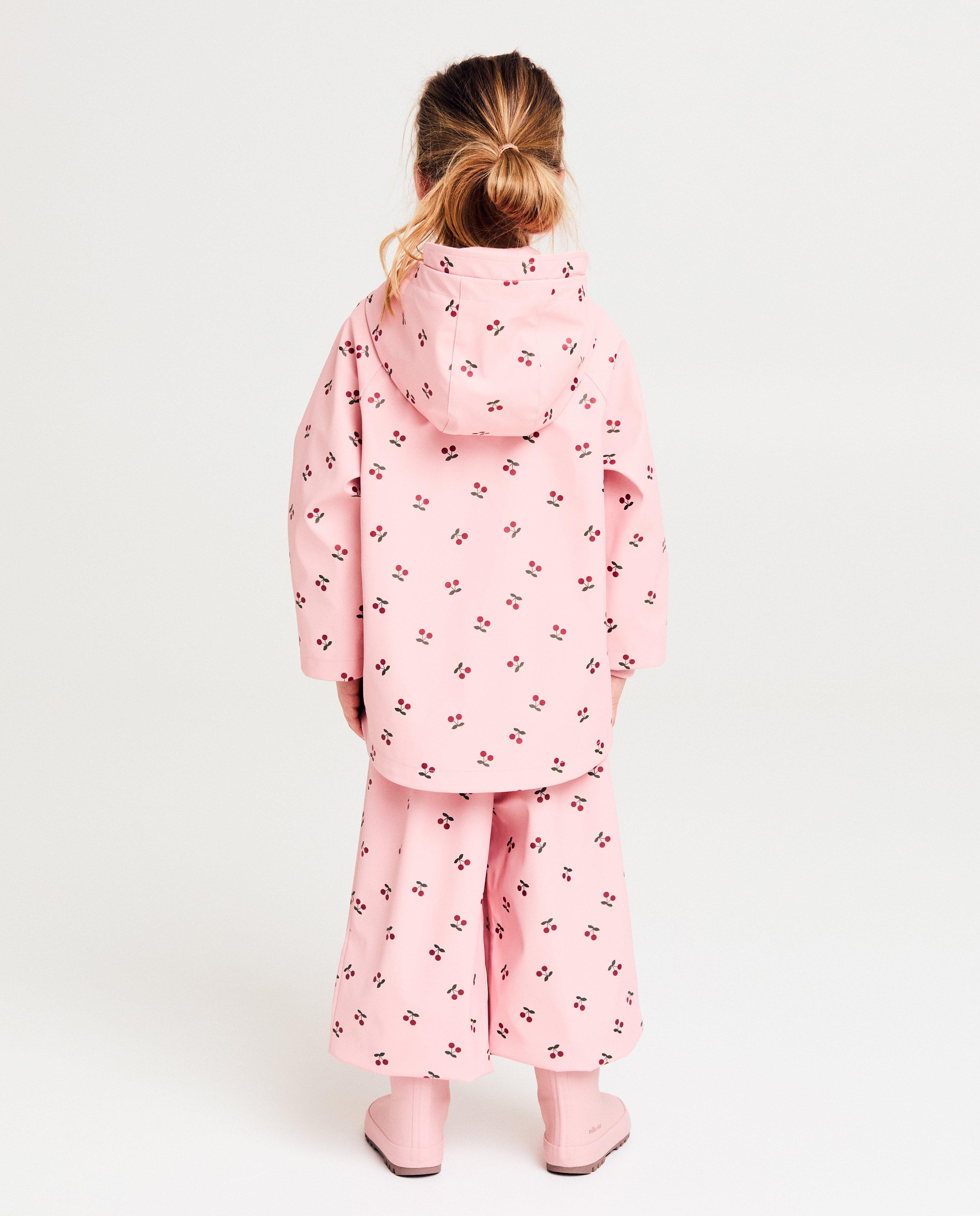 Pantaloni de ploaie Milla Star Pink cu imprimeu roz deschis