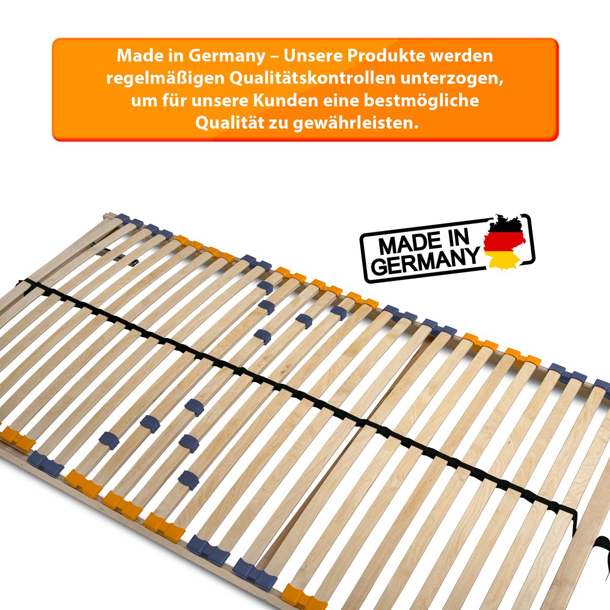 Coemo Lattenrost MULTIRA 28 Federleisten Kopfteil verstellbar 140 x 200 cm