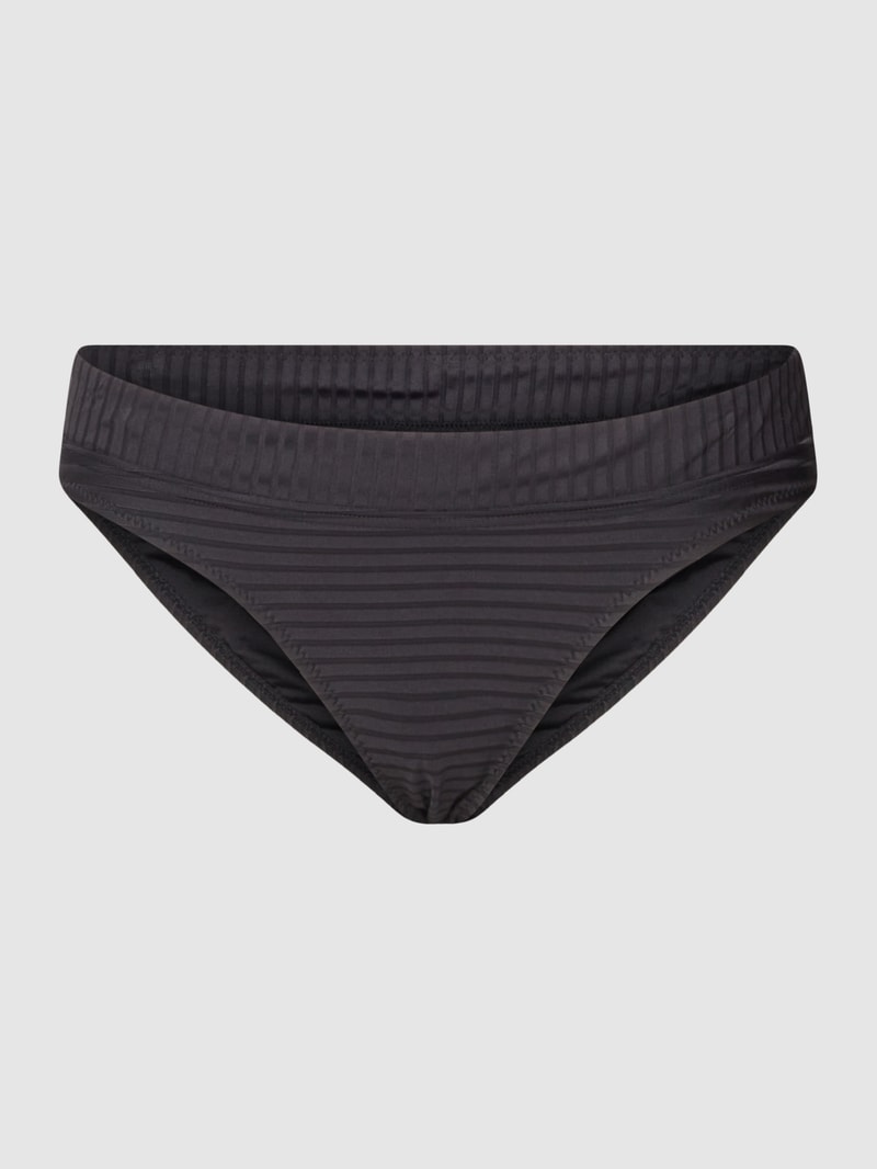 Bikini-Slip im fein strukturierten Design Modell 'PREMIUM SURF' in schwarz